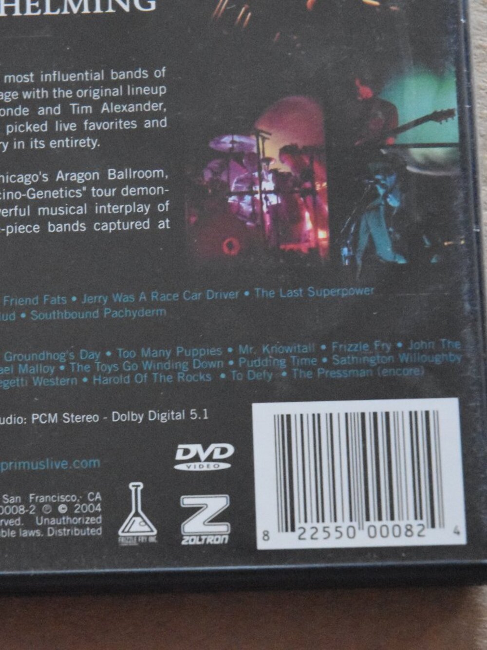 3/$15🍁Primus, Hallucino-Genetics (Live 2004) | EUC DVD - Picture 5 of 5